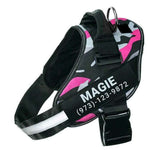 Custom Reflective No-Pull Dog Harness – Adjustable Breathable Pet Vest with Patch for Small to Large Dogs & Cats