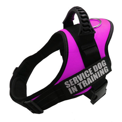 Custom Reflective No-Pull Dog Harness – Adjustable Breathable Pet Vest with Patch for Small to Large Dogs & Cats