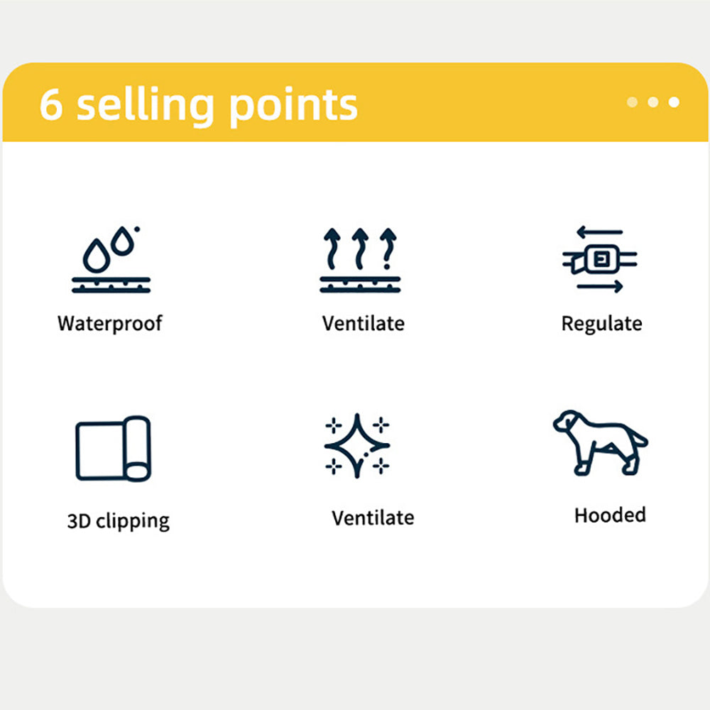 Dog Raincoat Waterproof Jacket with Hood & Reflective Straps – Lightweight Pet Raincoat for Small & Medium Dogs