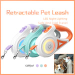 Dog Leash Retractable with Collar & Spotlight – Automatic Pet Traction Rope for Small & Medium Dogs, Adjustable Length