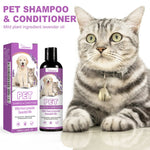 Pet Shampoo with Lavender Oil – Gentle Hair & Skin Care for Dogs & Cats, Flea-Reducing, Cleansing & Deodorizing Wash