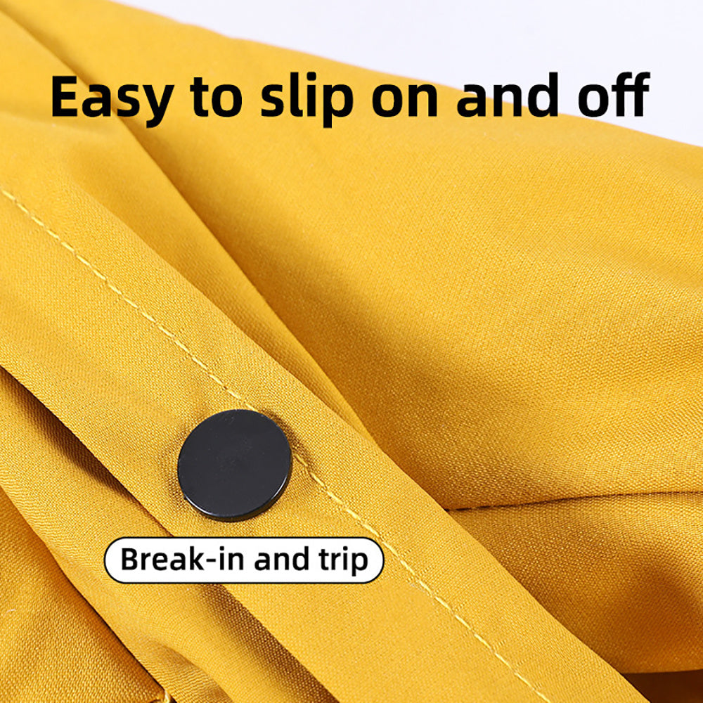 Dog Raincoat Waterproof Jacket with Hood & Reflective Straps – Lightweight Pet Raincoat for Small & Medium Dogs