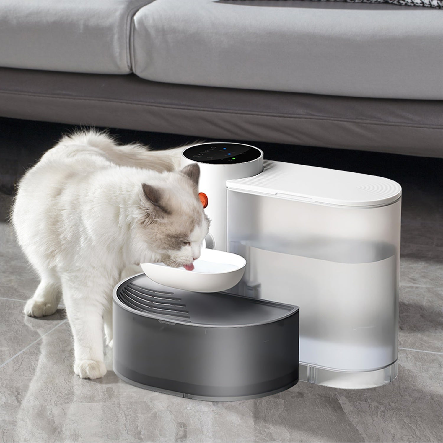 Smart 3L Automatic Pet Water Fountain – Cordless Rechargeable Cat & Dog Water Dispenser with Adjustable Volume & Timer