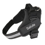 Custom Reflective No-Pull Dog Harness – Adjustable Breathable Pet Vest with Patch for Small to Large Dogs & Cats