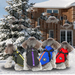 Chest Strap Jacket Cotton-Padded Coat for Dogs – Warm Winter Pet Clothing, Adjustable Harness Style Coat XS-2XL